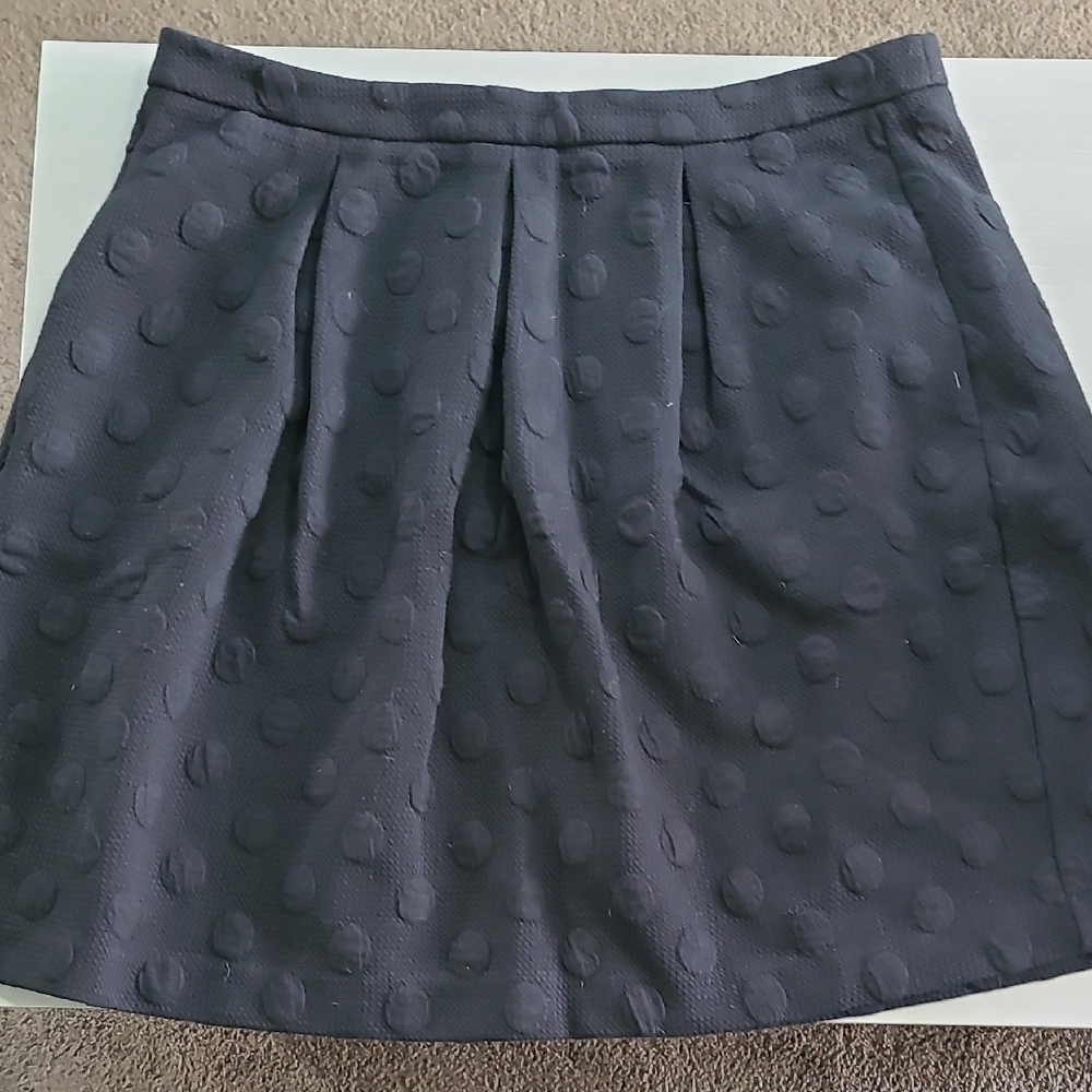 Boden Black Pleated Bubble Skirt